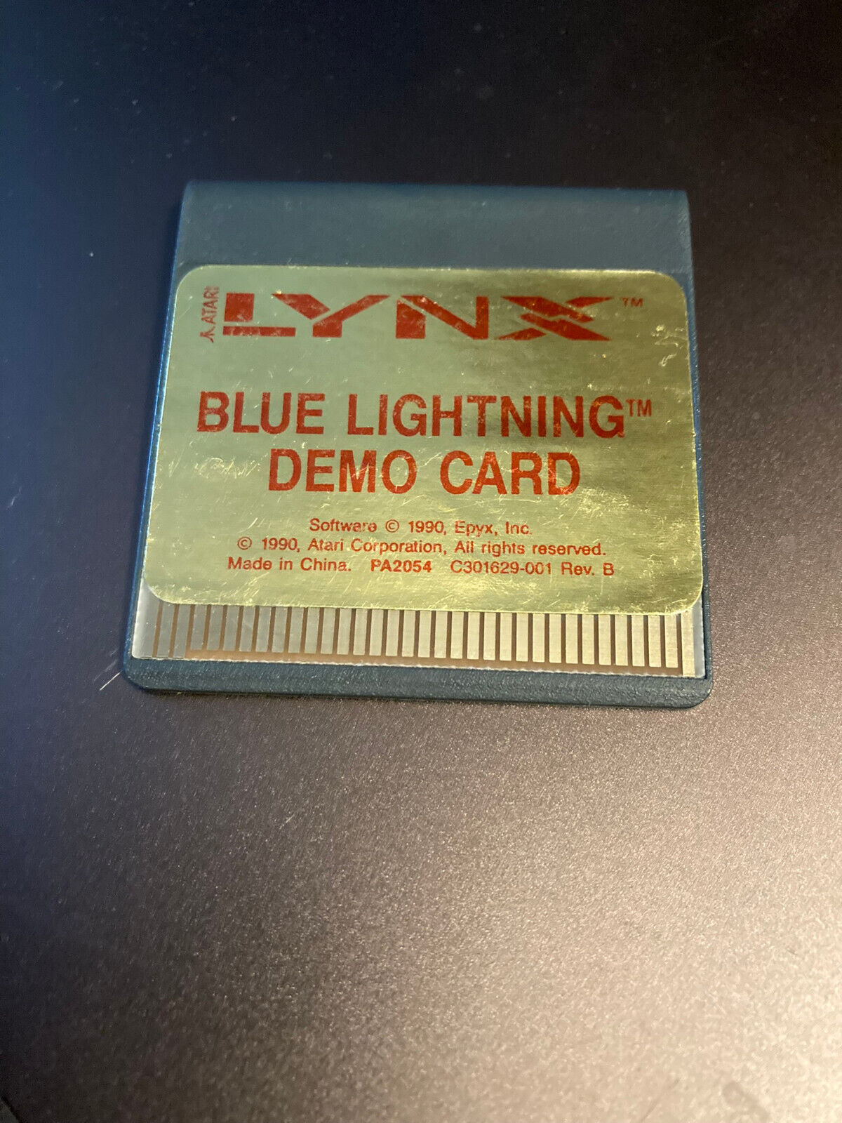 BLUE LIGHTNING Atari Lynx NEW DEALER DEMO CARTRIDGE
