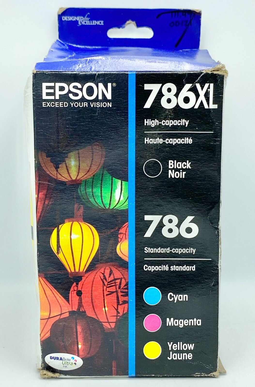 Epson 786 XL Black Noir + 786 Tri-Color Ink Sealed EXP.12/21