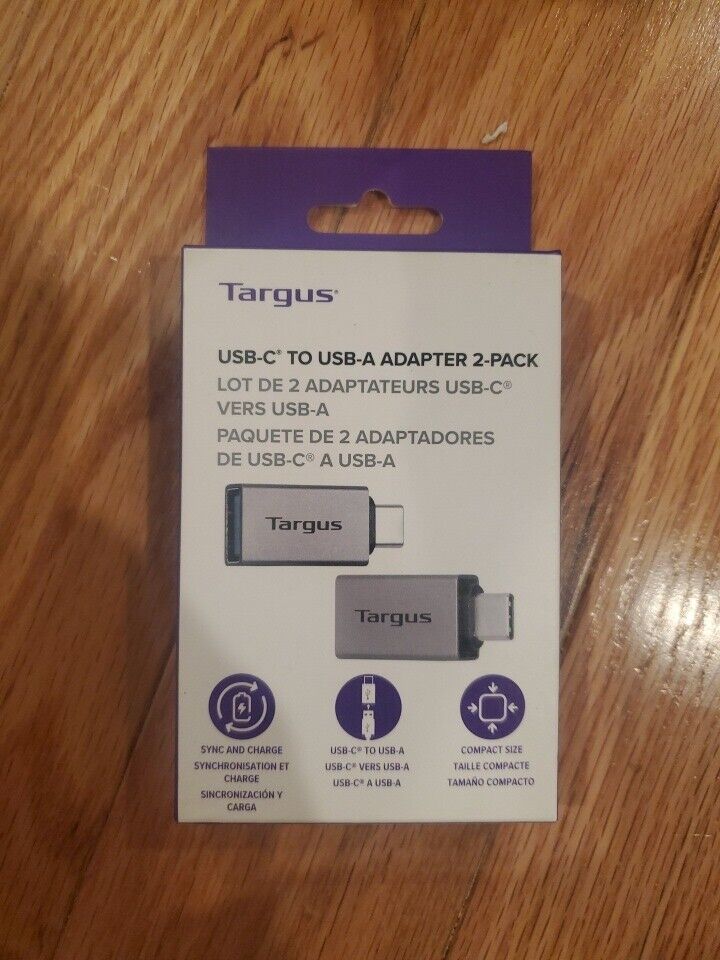Targus USb-C To USb-A Adapter 2 Pack Data Transfer Sync Charge