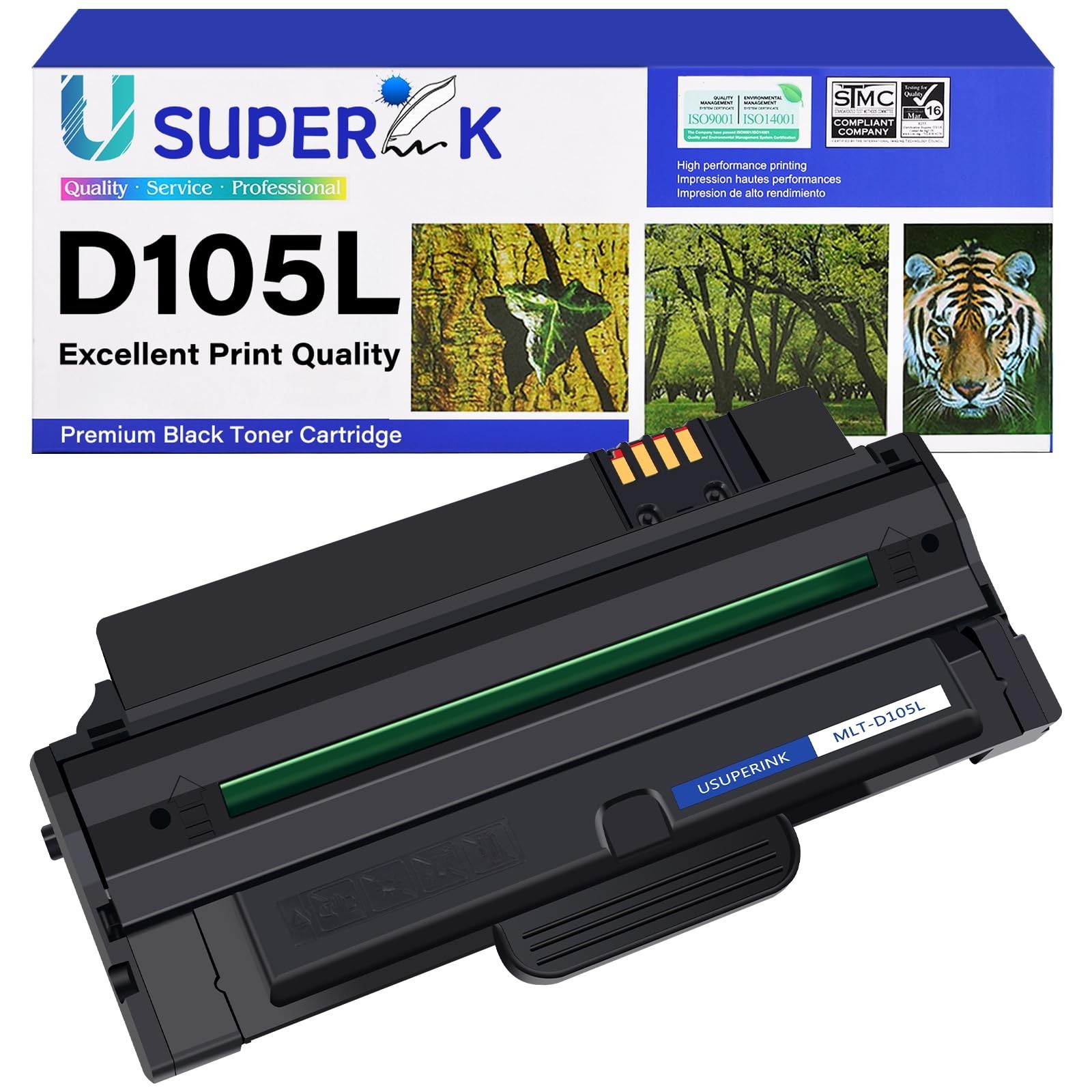 Usuperink MLT-D105L Compatible Toner Cartridge Replacement for Samsung MLTD10...