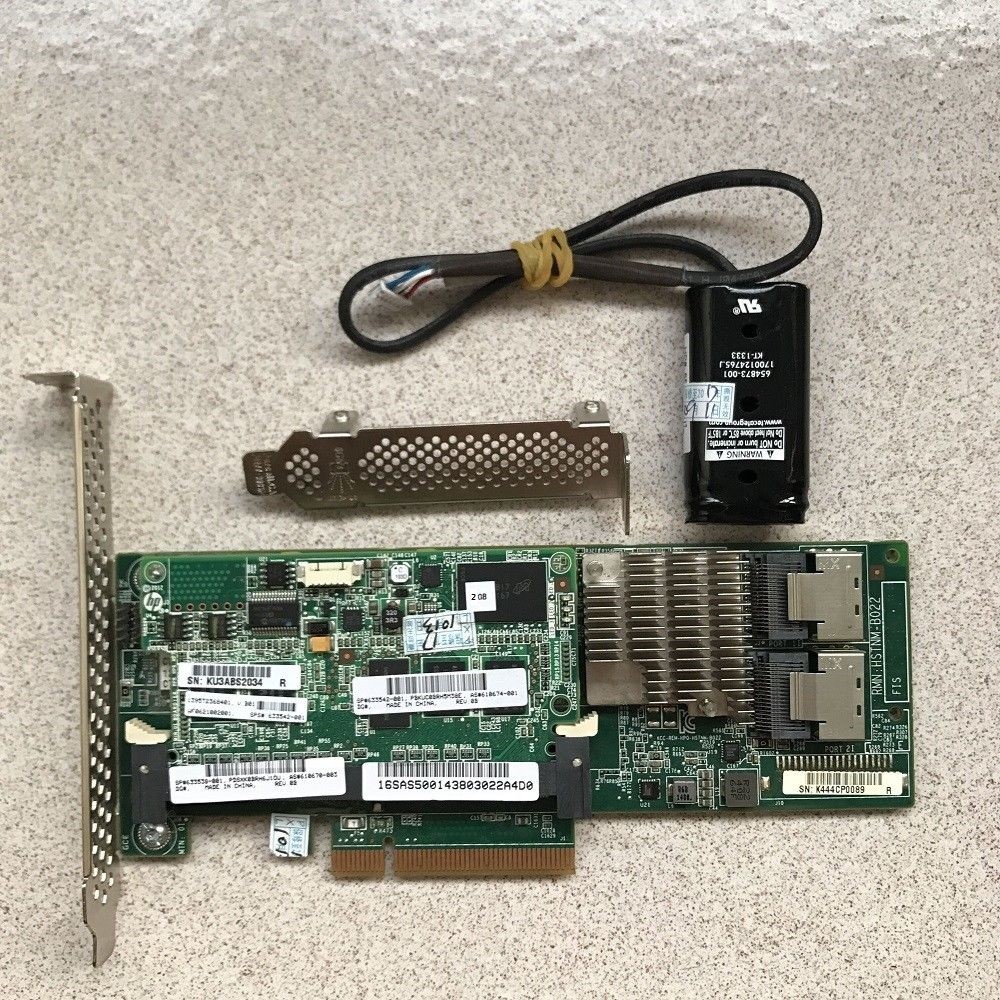 HP 631670-B21 633538-001 G8 Smart Array P420/2GB FBWC 6Gb 2P SAS Controller 2GB