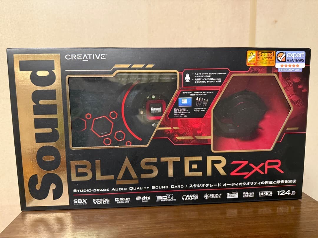 Creative Sound Blaster ZxR Flagship Sound Card Set ACM & DBPro Rare item used