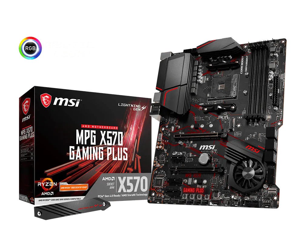 MSI MPG X570 Gaming Plus Motherboard — New | 3-Year Manufacturer's Warranty