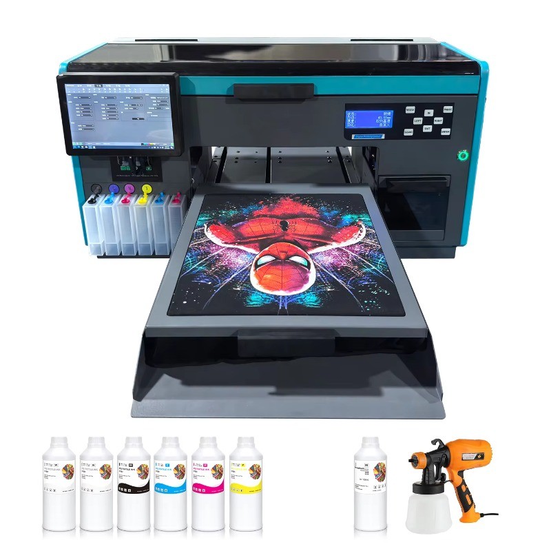 A3 DTG Printer with 4720 Printhead Direct To Garment Flatbed Printer