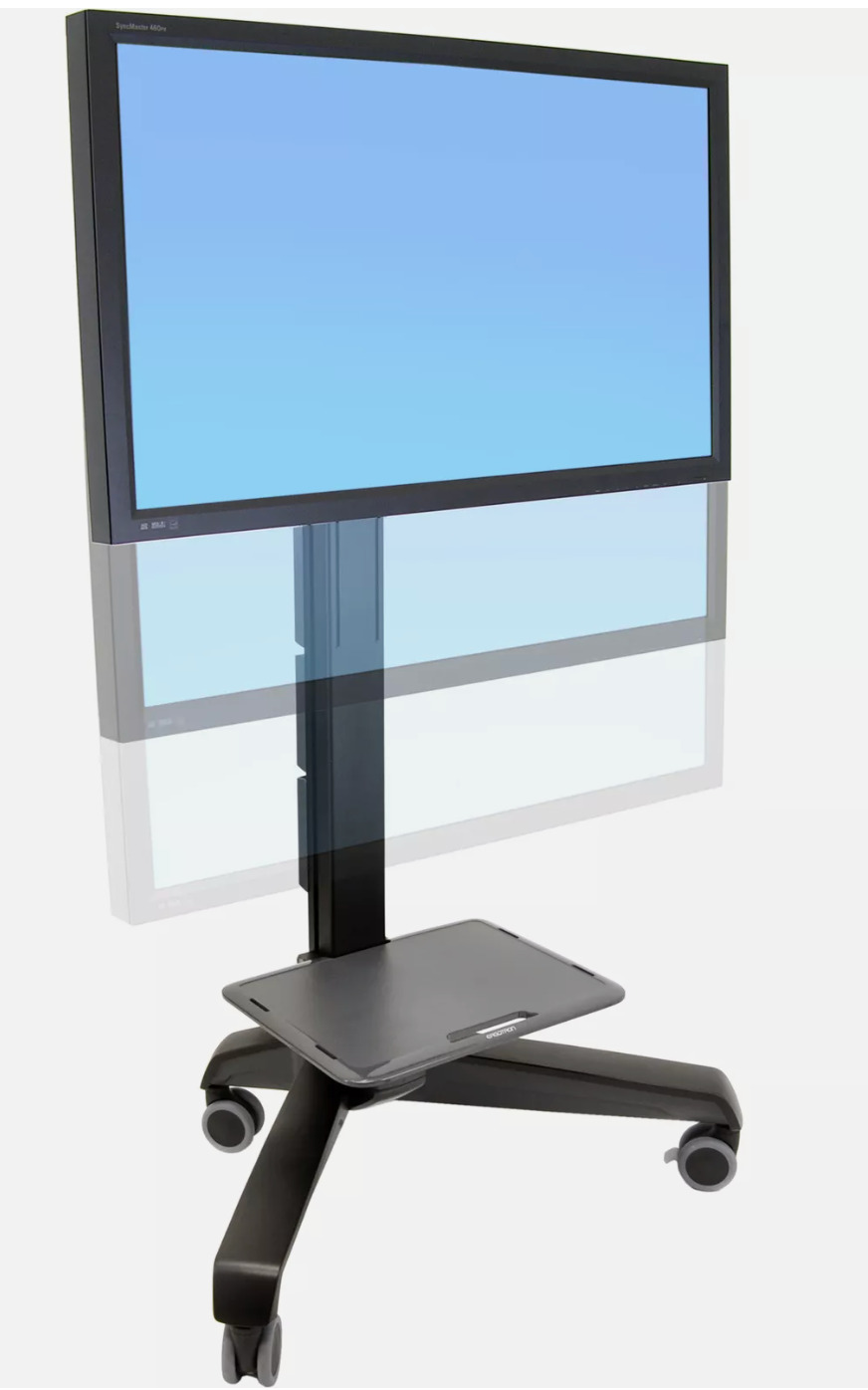 Ergotron Neo-Flex Mobile MediaCenter UHD Stand Rolling Monitor Stand NEW