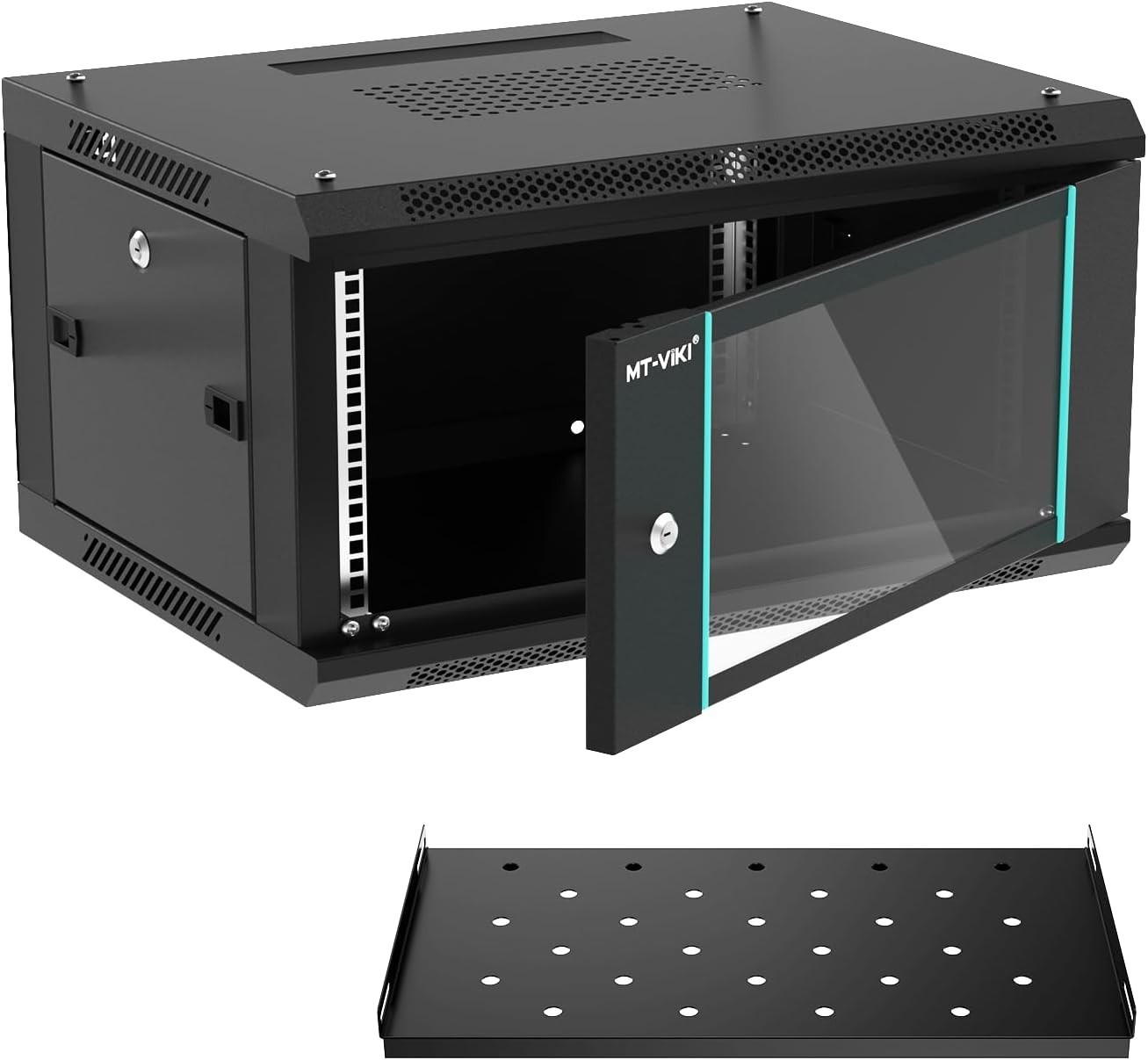 6U Wall Mount Server Cabinet Network Rack Vented Enclosure #1434F R9