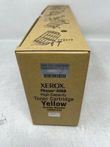 Genuine Xerox 106R01220 (106R1220) Yellow High-Yield Toner - NEW SEALED