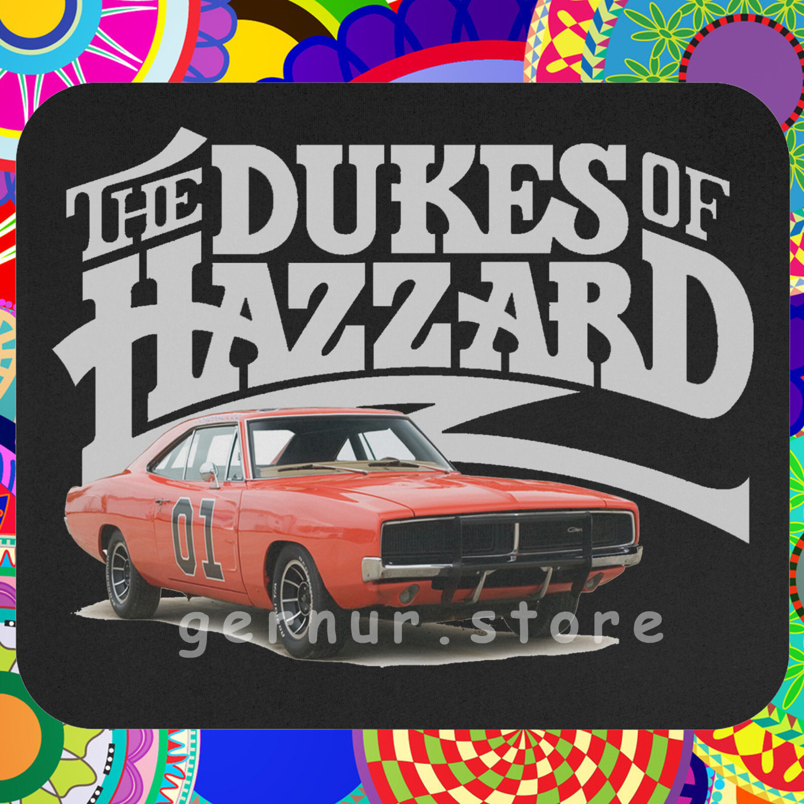 Dukes Of Hazard Black Mousepad Desk Mat Gaming Mouse Pad