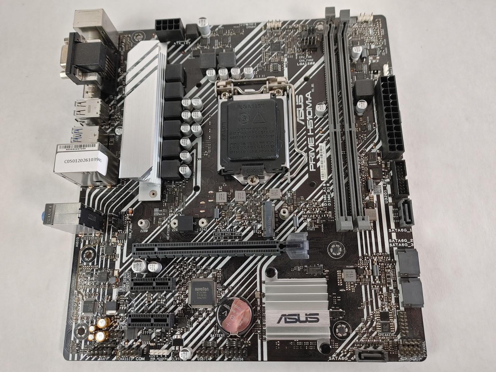 Lot of 2 Asus  PRIME H510M-A Intel LGA 1200 DDR4 SDRAM Desktop Motherboard
