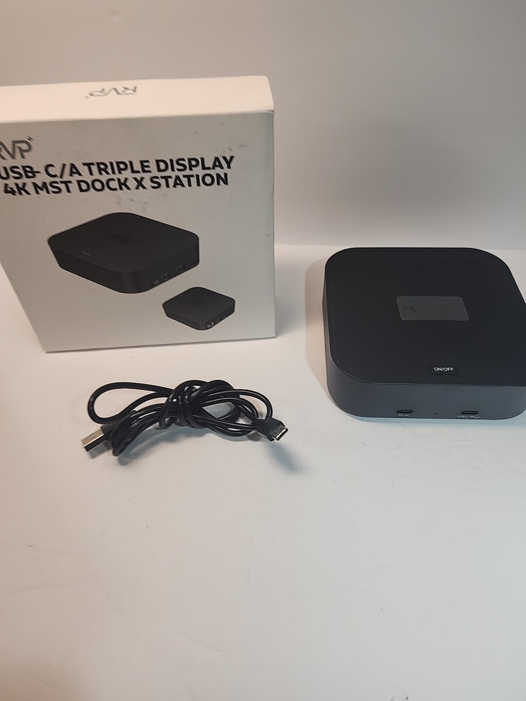 RVP USB-C Triple Display 4K MST Dock X Station - DC Jack, USB-C(Upstream), 1 x