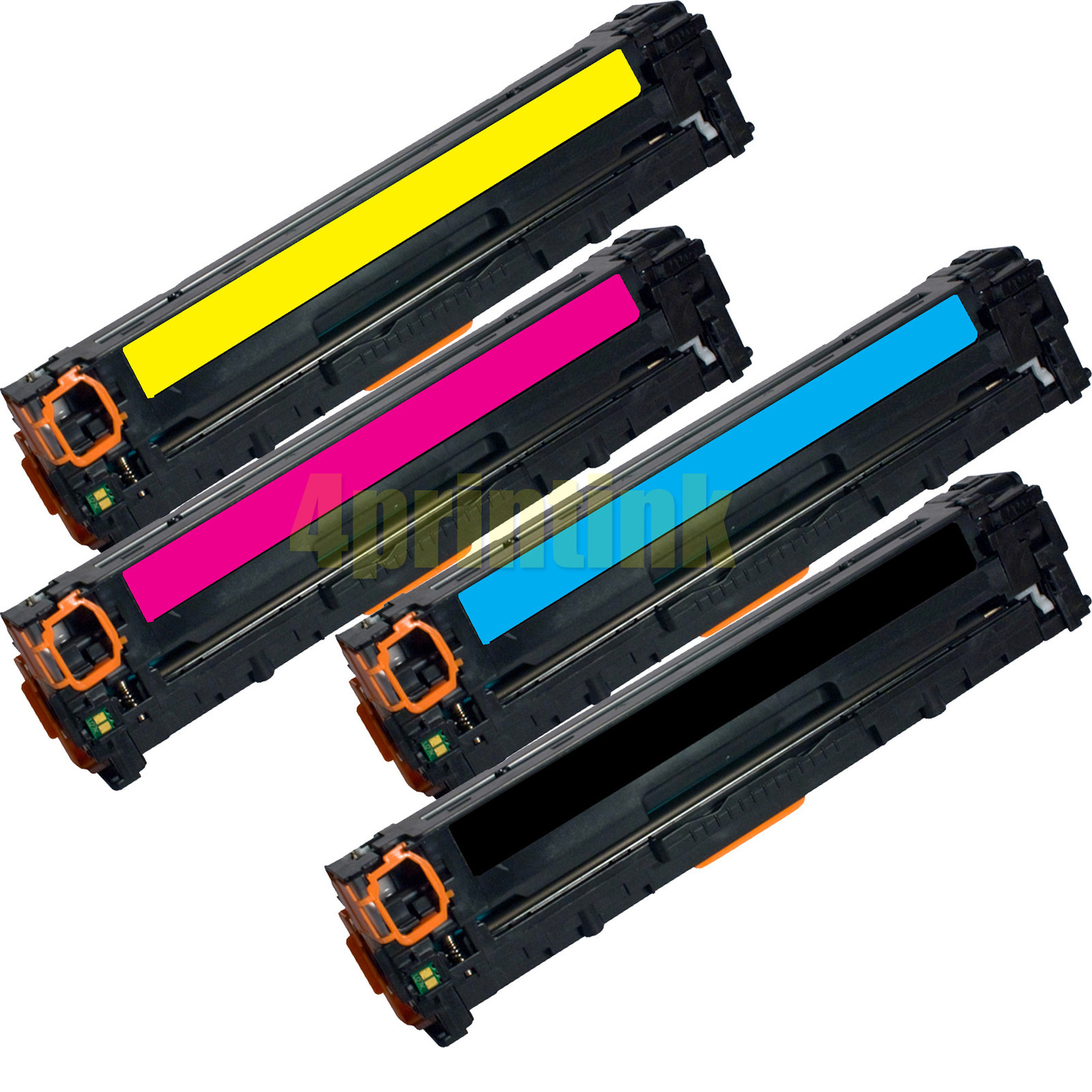 4 Pk CB540A CB541A CB542A CB543A Toner For HP 125A  Color Laserjet CM1312 CP1215