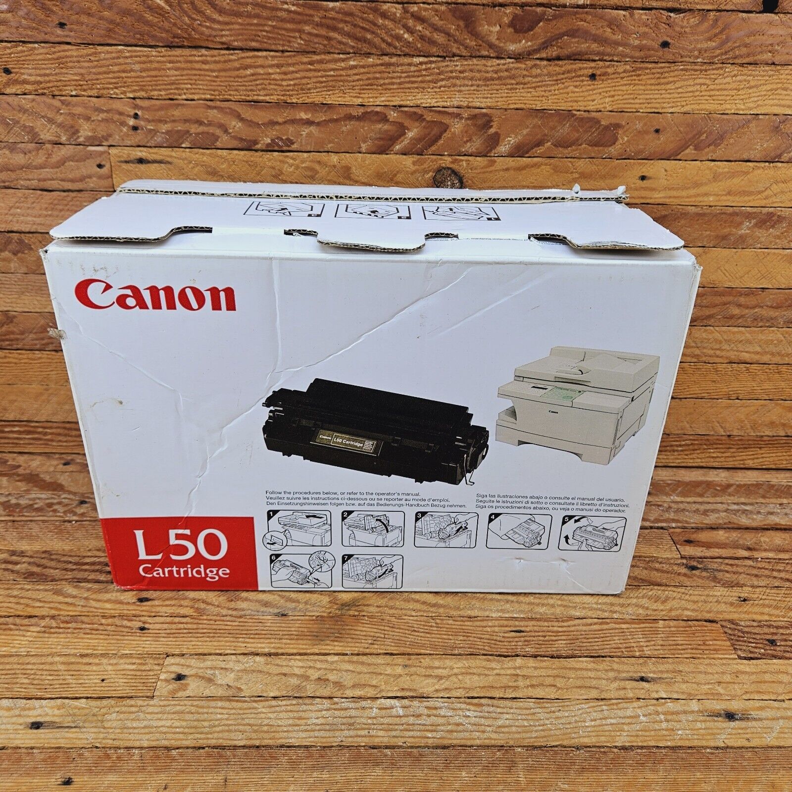Canon L-50 6812A001AA Black Toner Cartridge Genuine OEM Original Open Box
