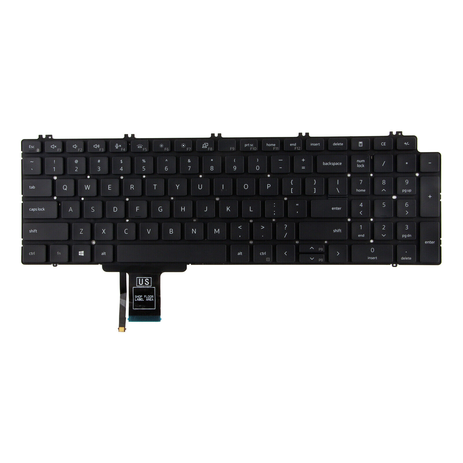 Genuine US Keyboard Backlit Fit Dell Precision 7550 7560 7750 7760 713DM 0713DM