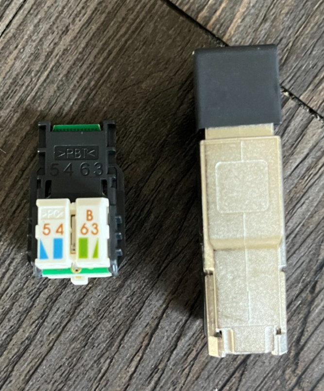 Telegartner RJ45 ETHERNET CONNECTOR Cat6a 8P8C-Way, Straight, Male J00026A2001
