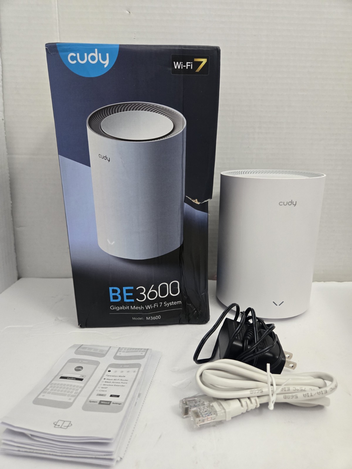 CUDY BE3600 Wi-Fi 7 Gigabit Mesh System M3600 Router 1-Pk
