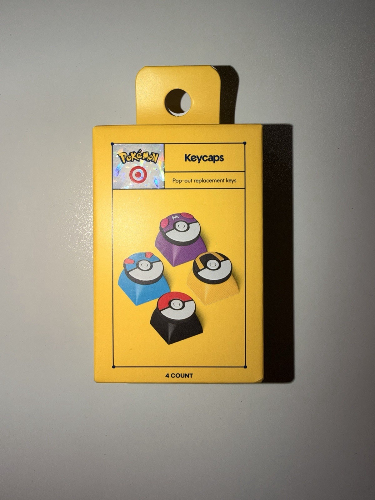 Pokemon Pokeball Keycaps 4 Pack Target Exclusive 2026 NIB Membrane Keyboard