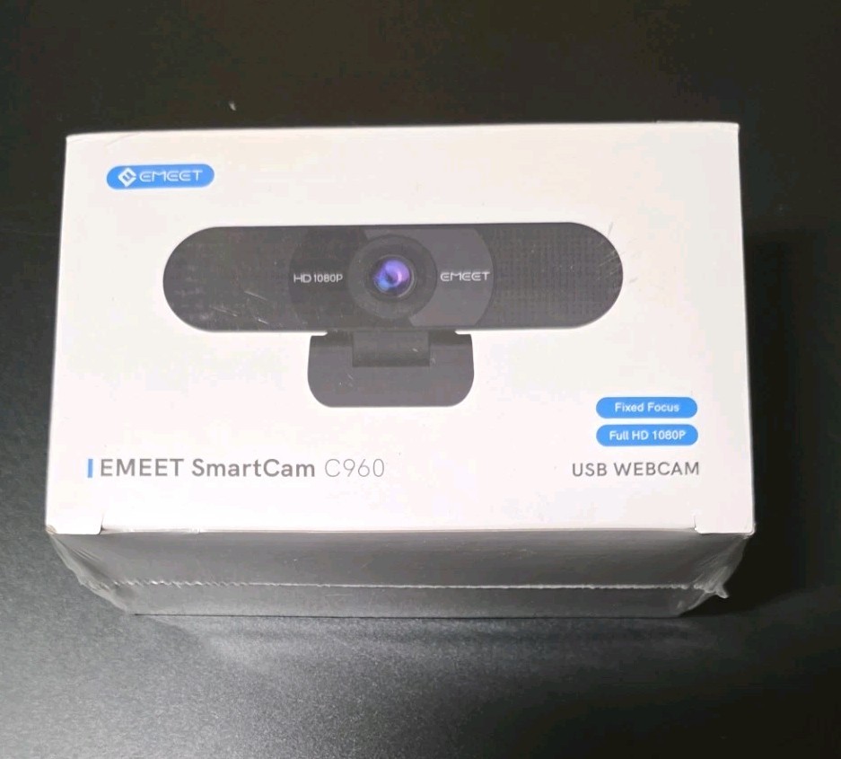 Emeet C960 1080P Webcam with Microphone In Sealed Box