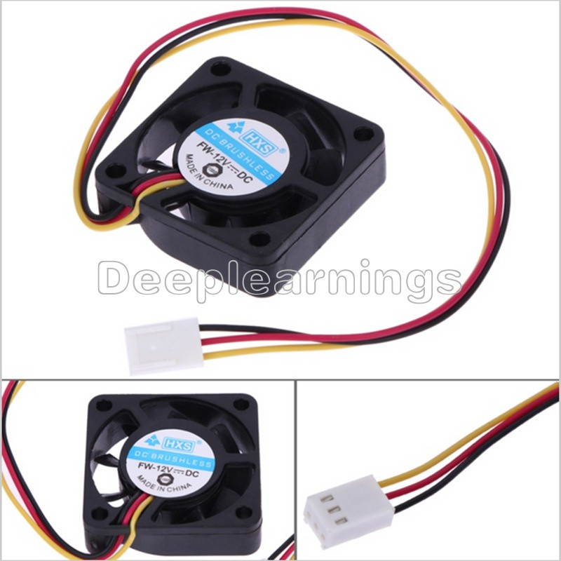5PCS 3 Pin 4cm Computer CPU Cooler Cooling Fan PC 4cm 40x40x10mm DC 12V