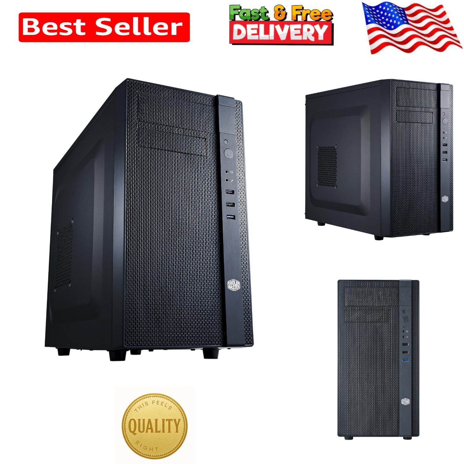 N200 - Mini Tower Computer Case with Fully Meshed Front Panel and mATX/Mini-I...