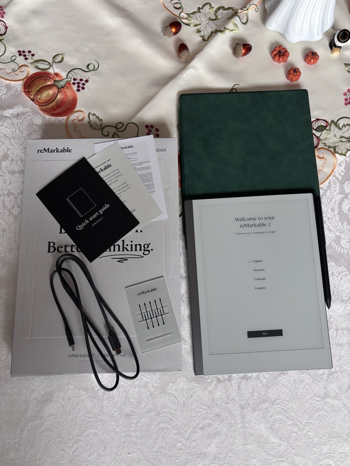 reMarkable 2 Paper Tablet with Marker Plus Digital Notebook Wi-Fi RM113 Bundle