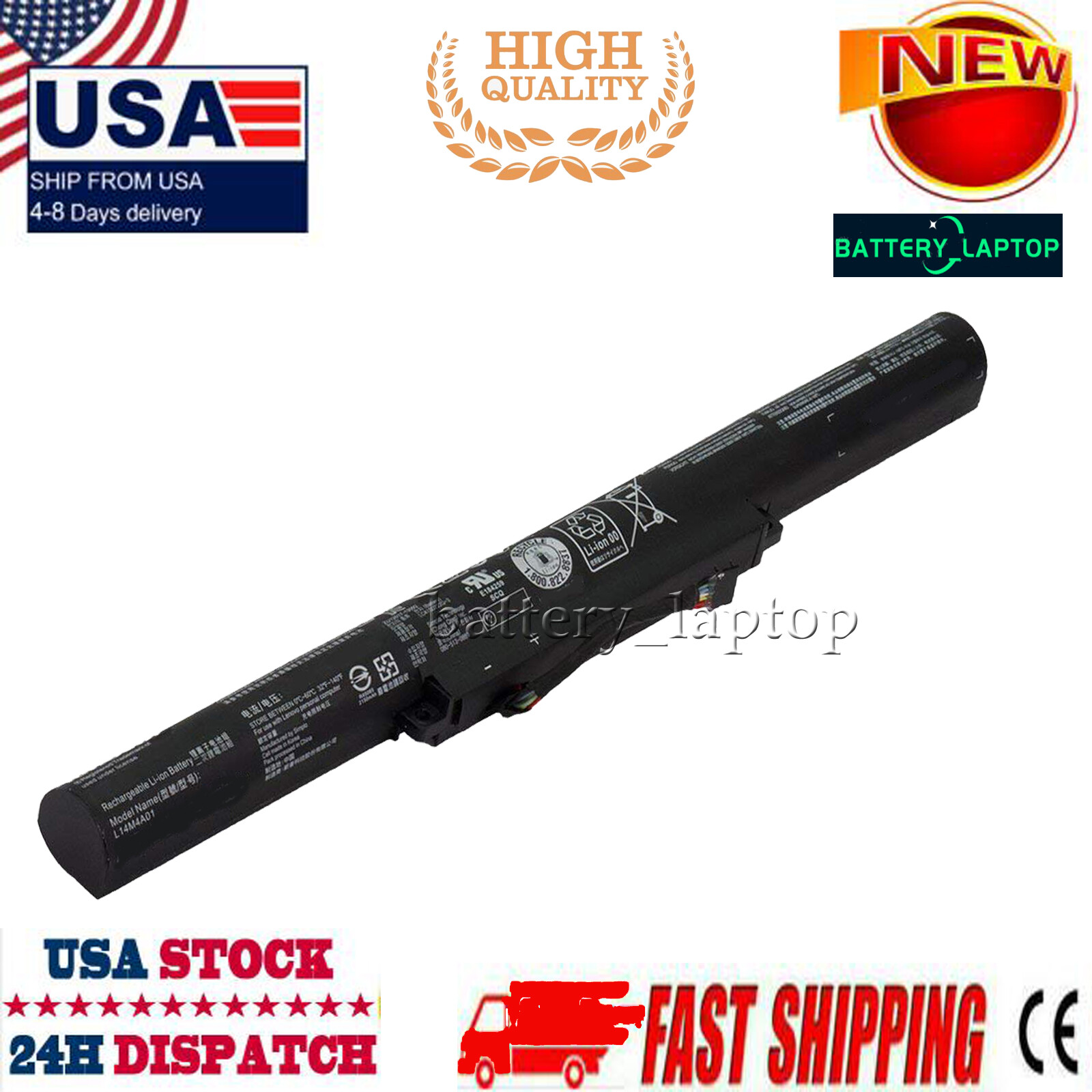 Battery For Lenovo Ideapad 500-15ACZ 500-15ISK Z41-70 Z51-70 Series L14L4E01 New