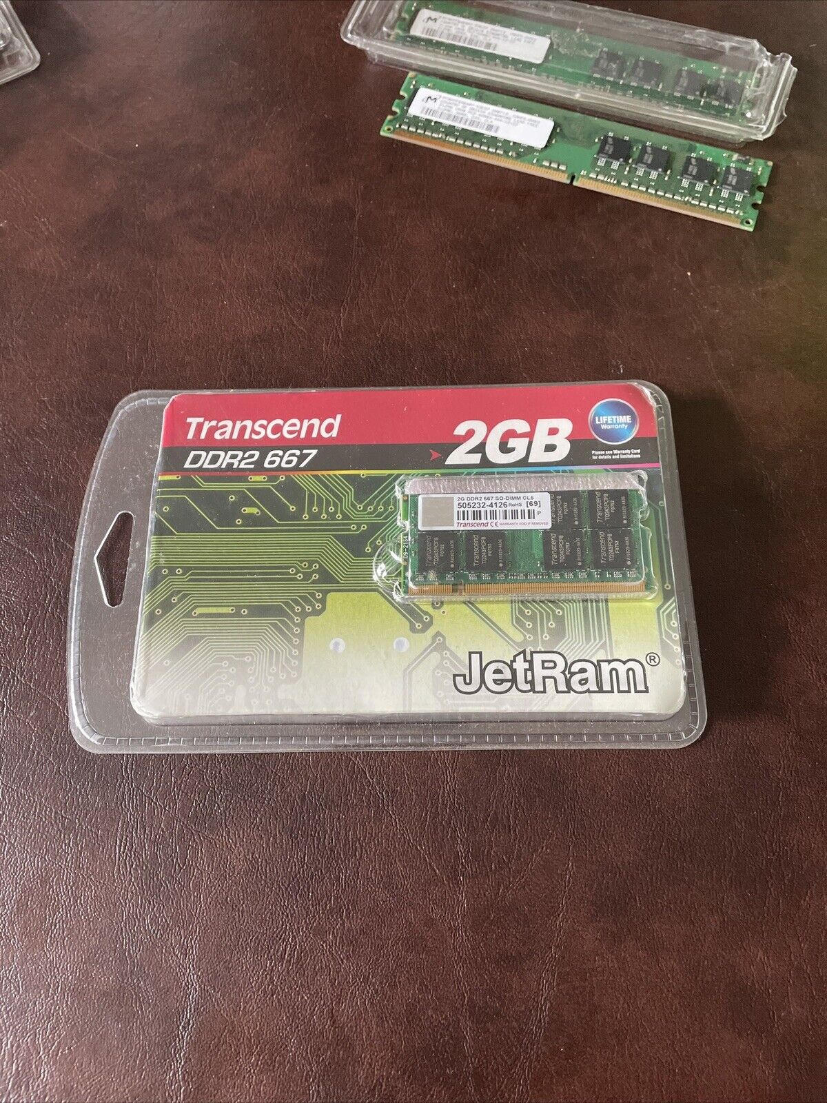 Transcend JetRam * 2GB * SD-RAM Memory For Computer - One Module,and Other