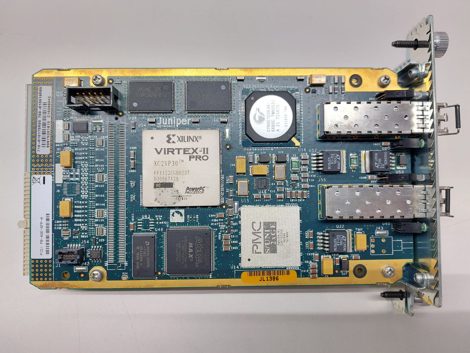 Juniper 4-Port Gigabit Ethernet 1000 Base-x SFP PIC PB-4GE-SFP-A 710-010175R05
