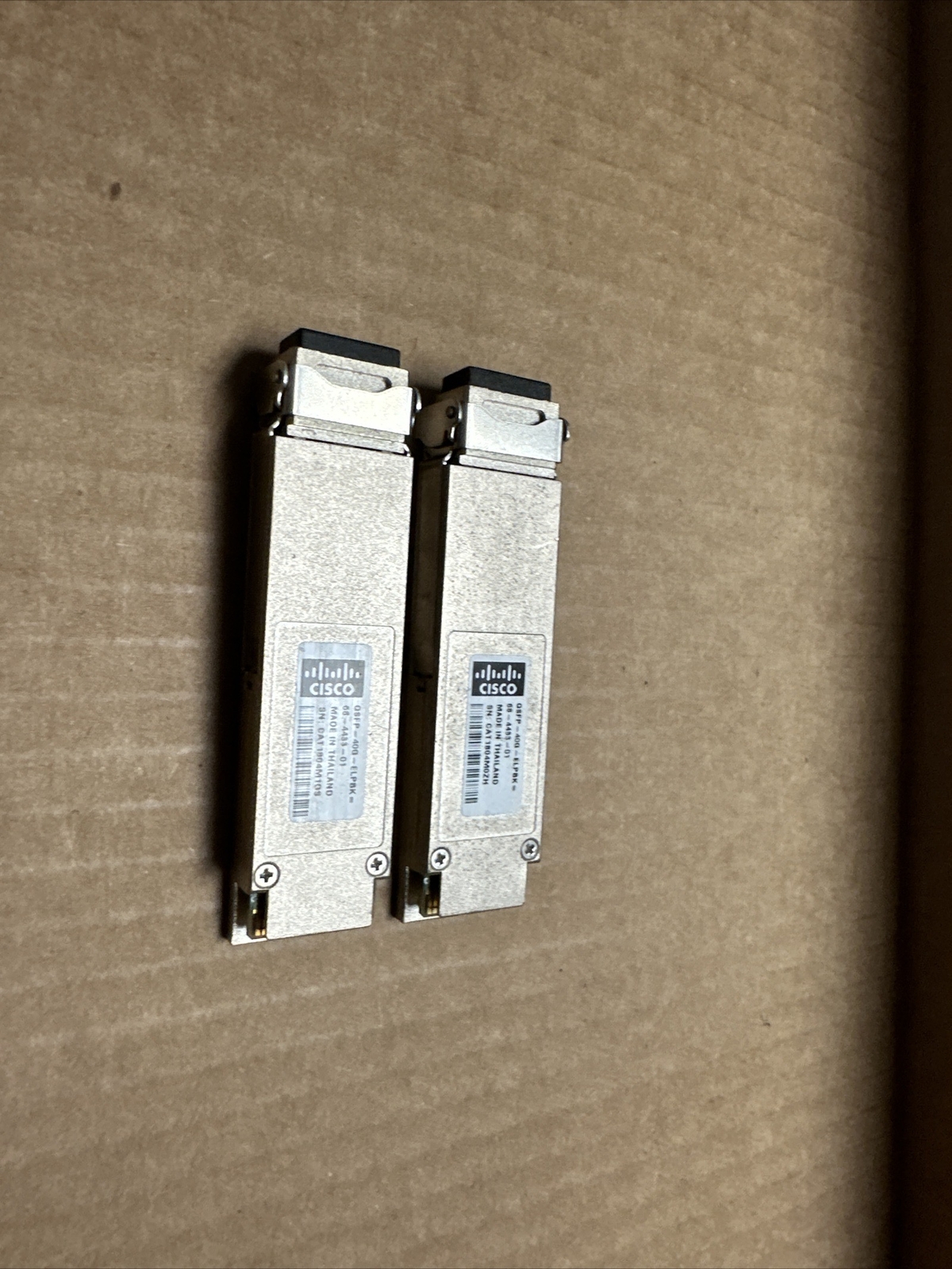 GENUINE Cisco QSFP-40G-ELPBK Transceiver 40GBase 68-4433-01 LOT OF 2