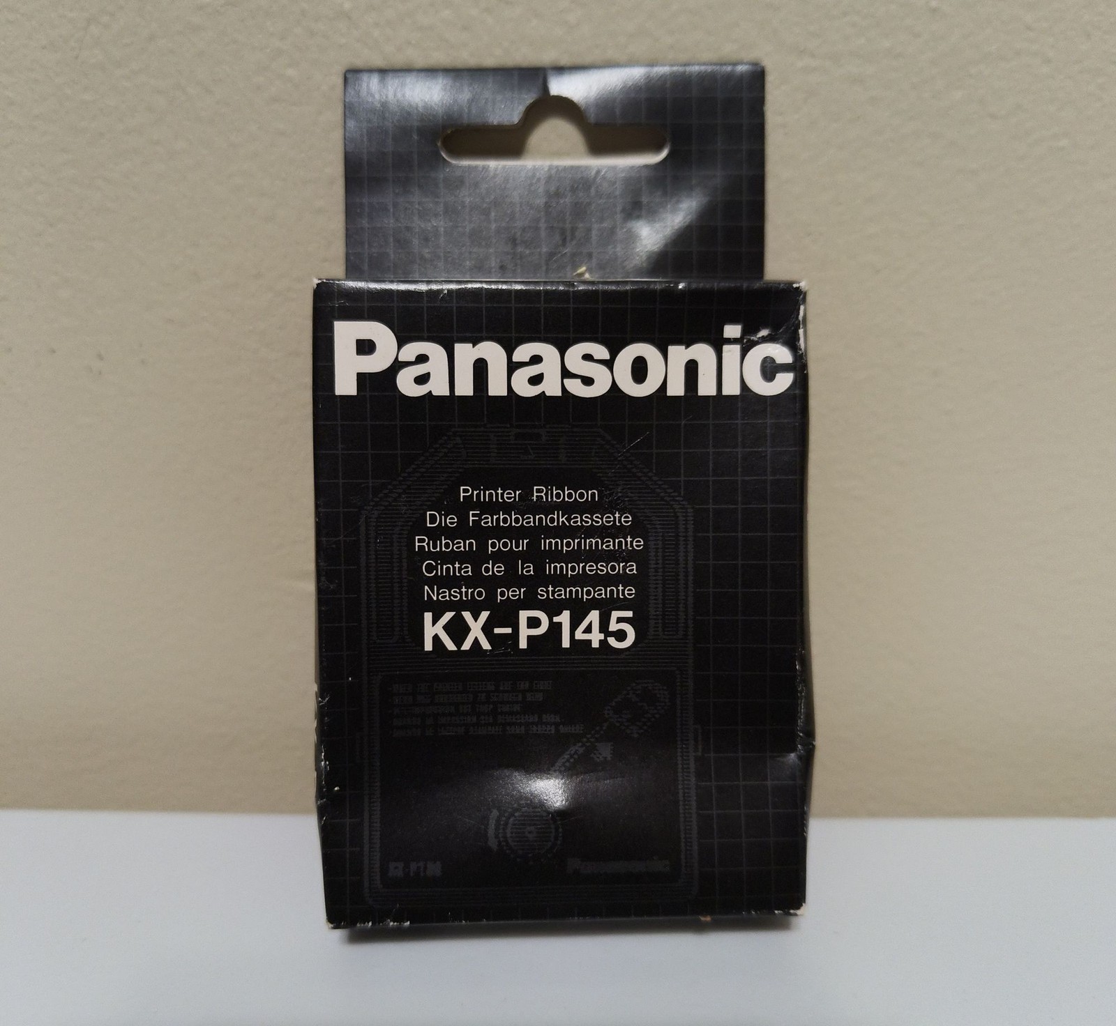 Panasonic KX-P145 Black Printer Ribbon Cartridge for Dot Matrix Vintage