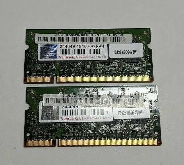 Transcend 2GB (2x1GB) DDR2-800 PC2-6400 200-Pin SODIMM Laptop RAM 2 Sticks