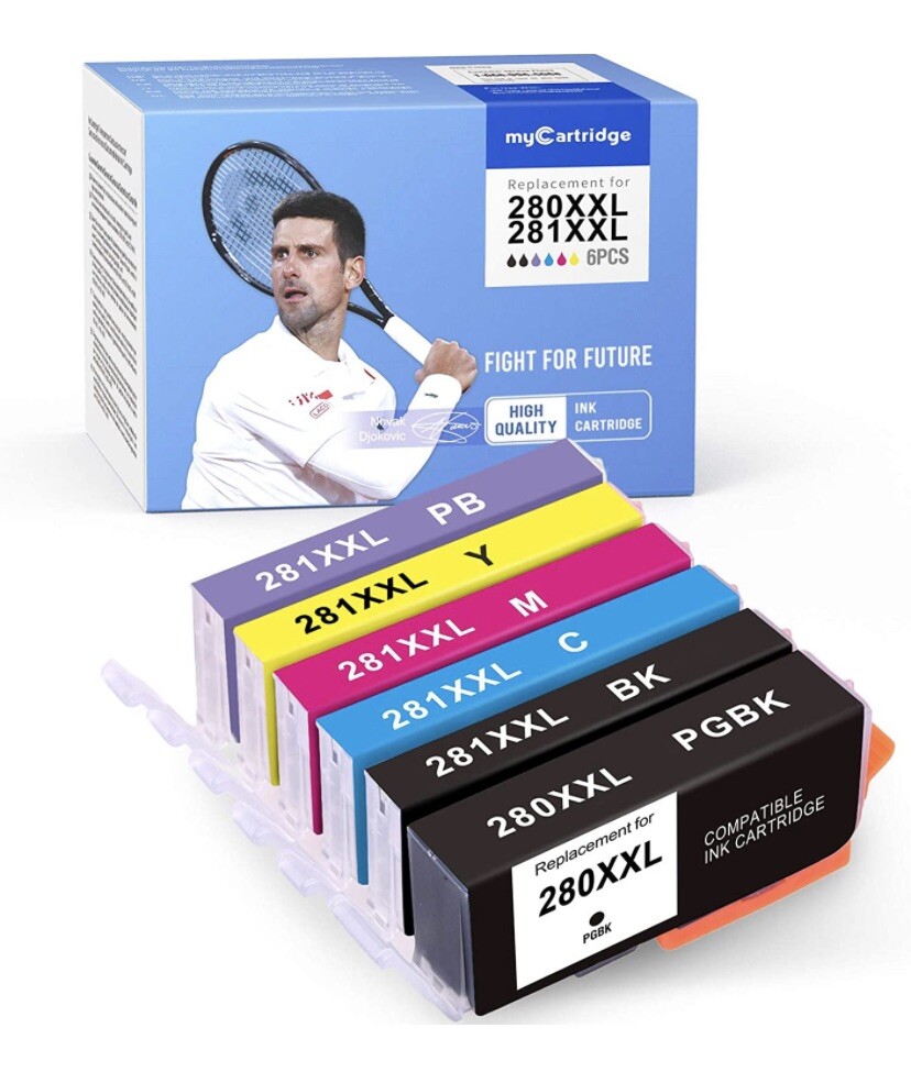 myCartridge 6-Pack Compatible Ink Cartridge Replacement for Canon 280 281 280XXL