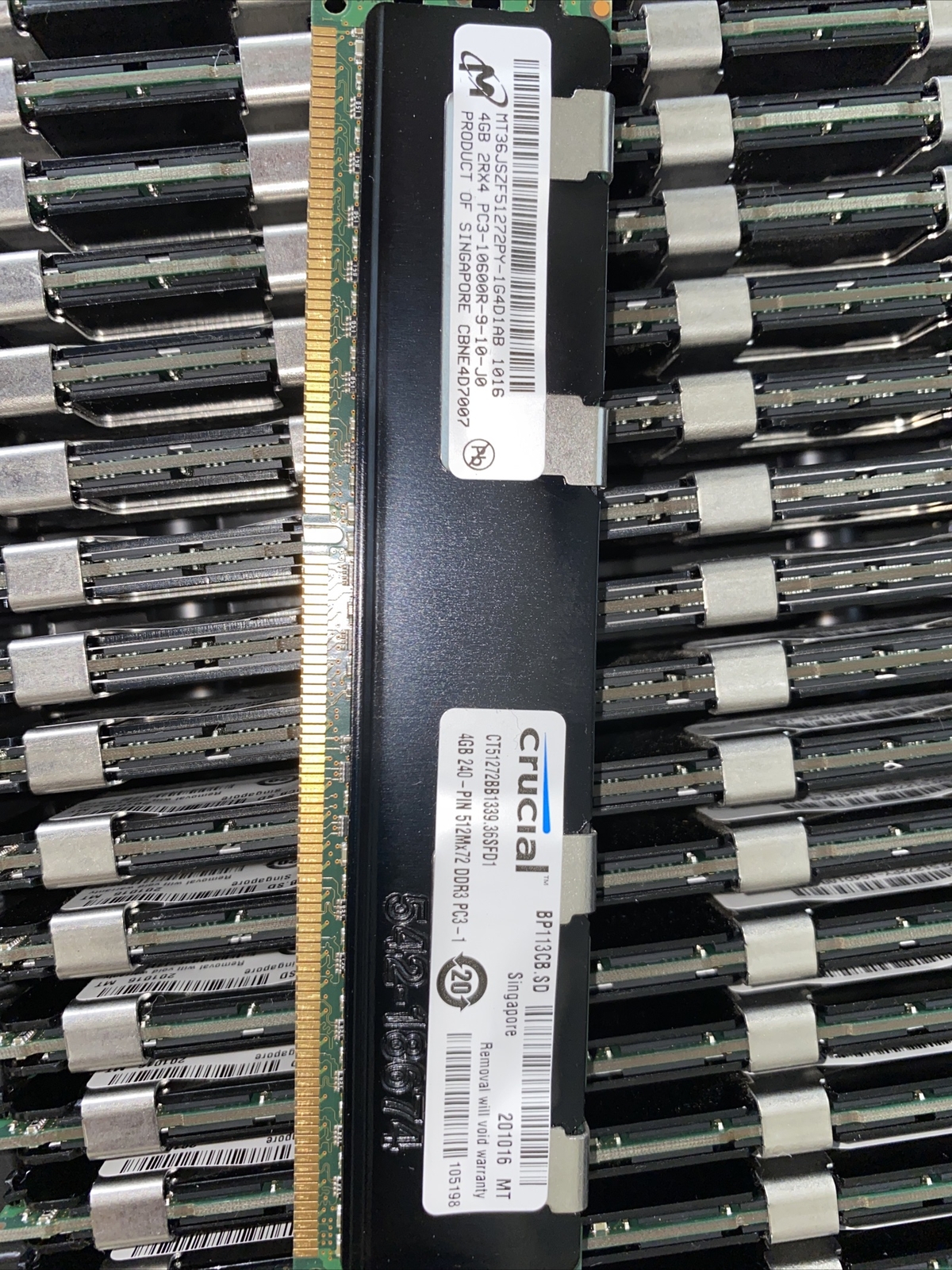8x 4GB Crucial 4Rx8 PC3-8500R DDR3 FOR DELL POWEREDGE M610 M610x M710 REG DDR3