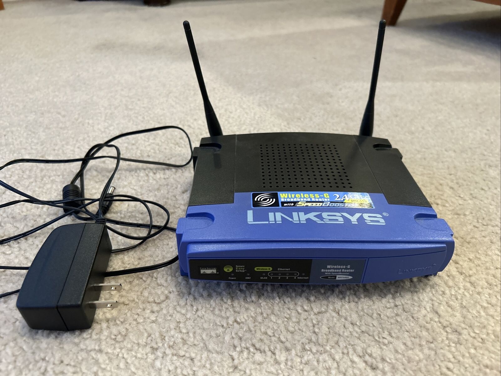 Linksys WRT54G Wireless-G 2.4 Ghz Broadband 4PORT 802.11g Router