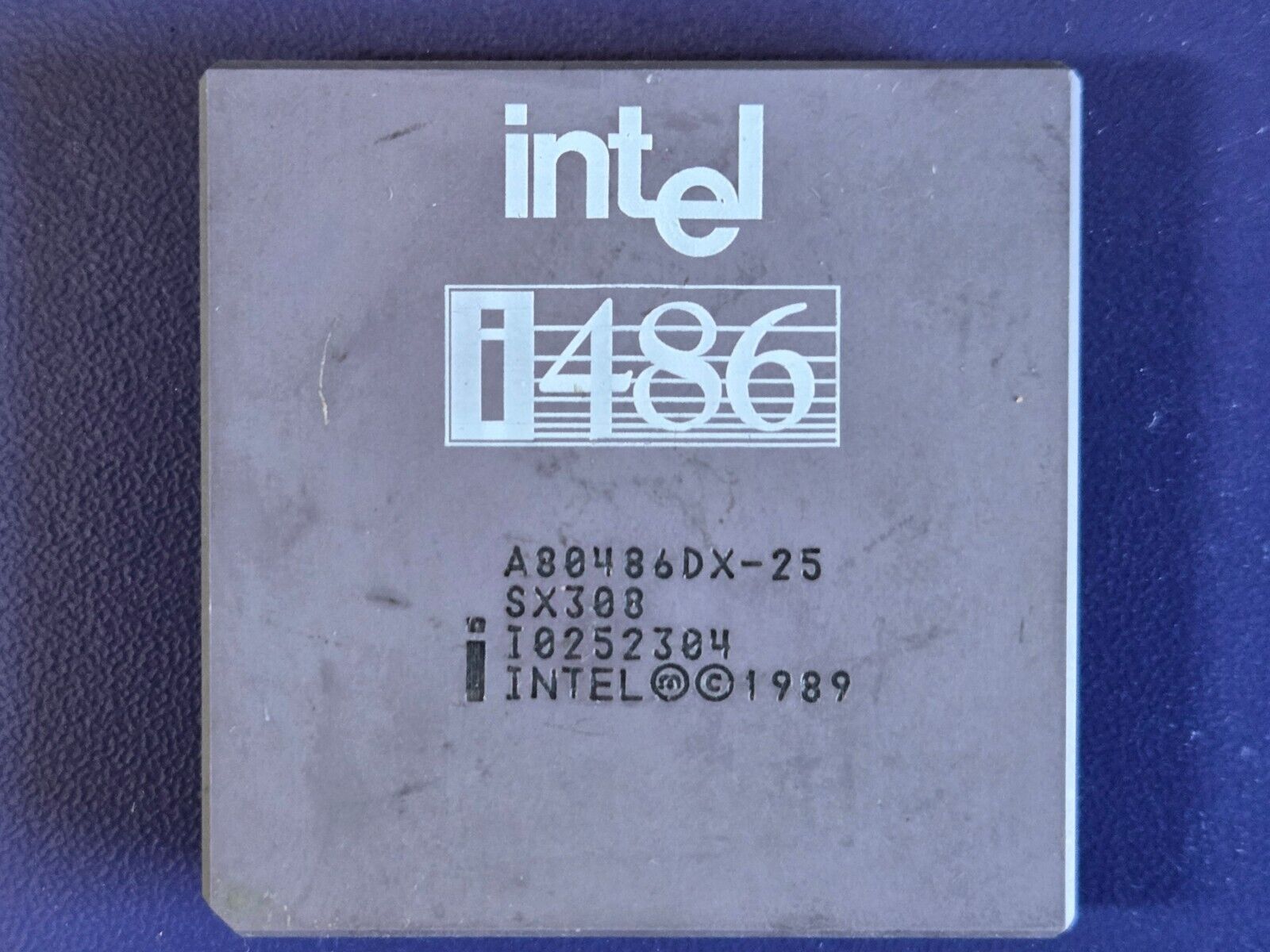 486DX Socket 3 CPU, Intel A80486DX-25 SX308 RARE Vintage/Retro