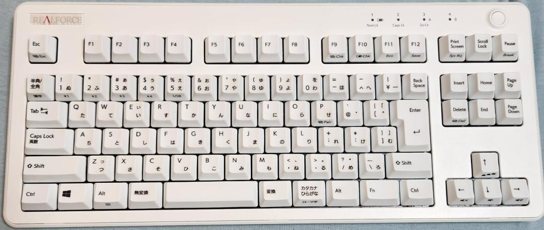Topre REALFORCE R3 / R3HC23 Bluetooth 5.0 JP Layout 91 Keys Super White