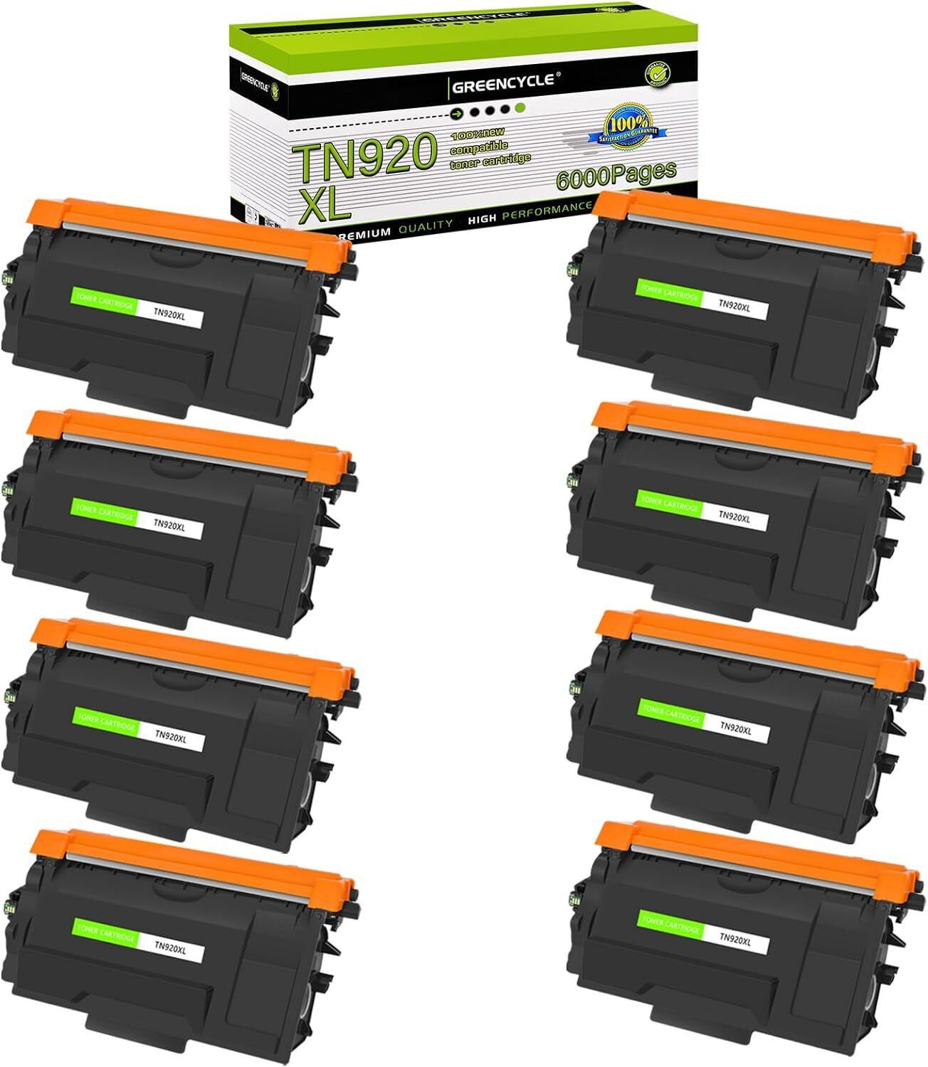 8PK Compatible TN920 Toner Cartridge for Brother TN-920 MFC-L6810DW MFC-EX915DW