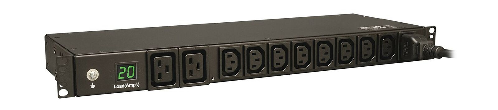 Tripp Lite Metered PDU, 10 Outlets (8 C13, 2 C19), 200-240V, C20/L6-20P Adapt...