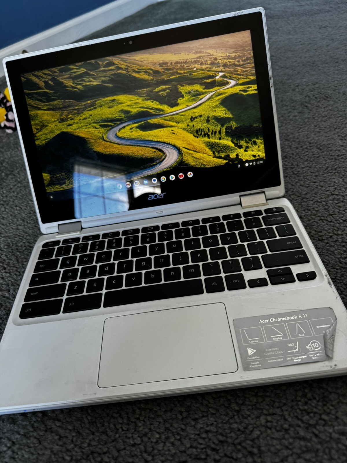 Acer R 11 11.6'' (16GB eMMC Intel Celeron N3060 1.6GHz 4GB RAM) 2-In-1 Touch...