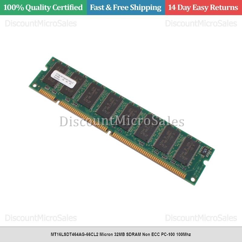MT16LSDT464AG-66CL2 Micron 32MB SDRAM Non ECC PC-100 100Mhz