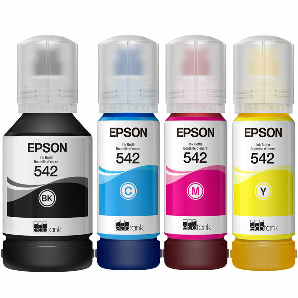 Genuine Epson 542 Ink Bottle 4 Pack for ET-5150 ET-5850 ET-16500 ST-C8000