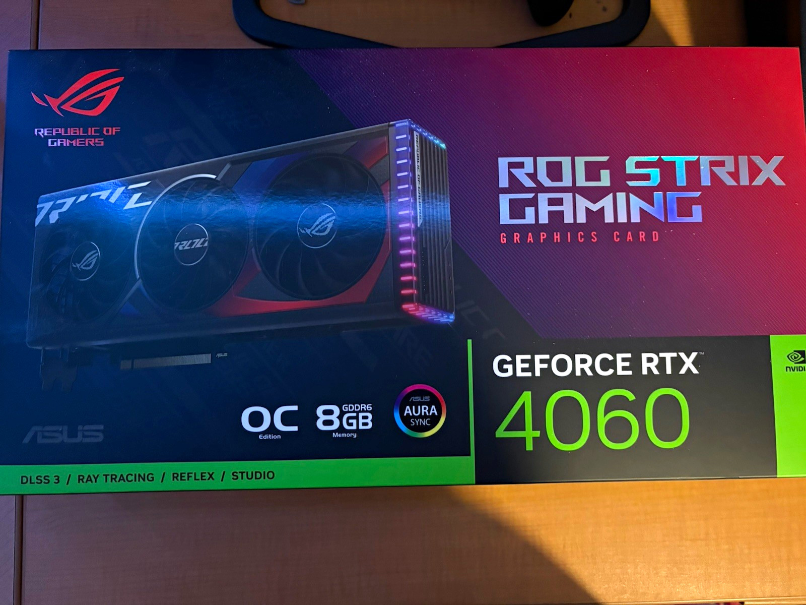ASUS ROG Strix GeForce RTX 4060 OC Edition 8GB GDDR6 Ray Tracing Aura