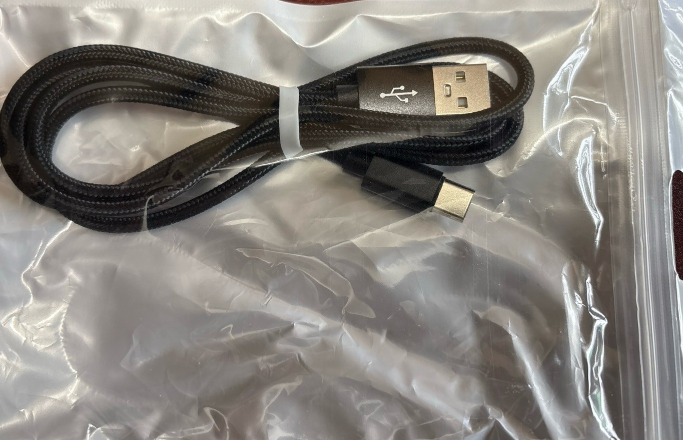Braided 3ft USB to Micro USB Splitter Adapter in Black Package Never Opened