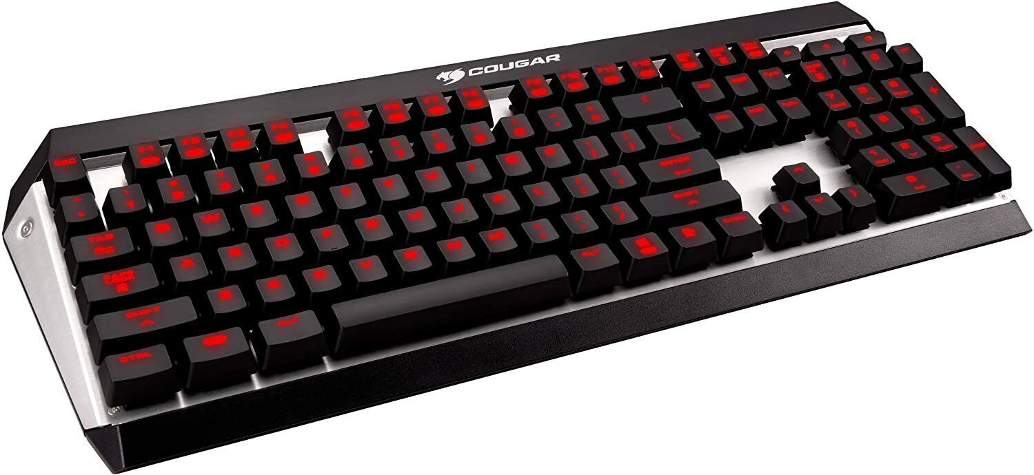 Cougar Attack X3 Brown Cherry MX Switch Red LED Backlit UK Layout