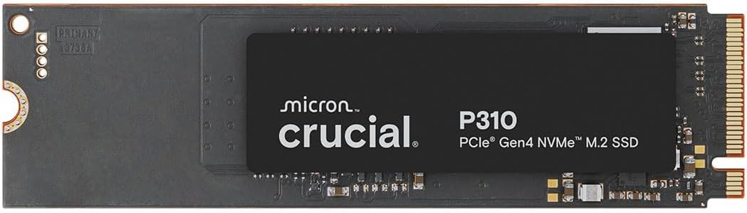 Crucial P310 2TB SSD PCIe Gen4 NVMe M.2 2280 Solid State Drive