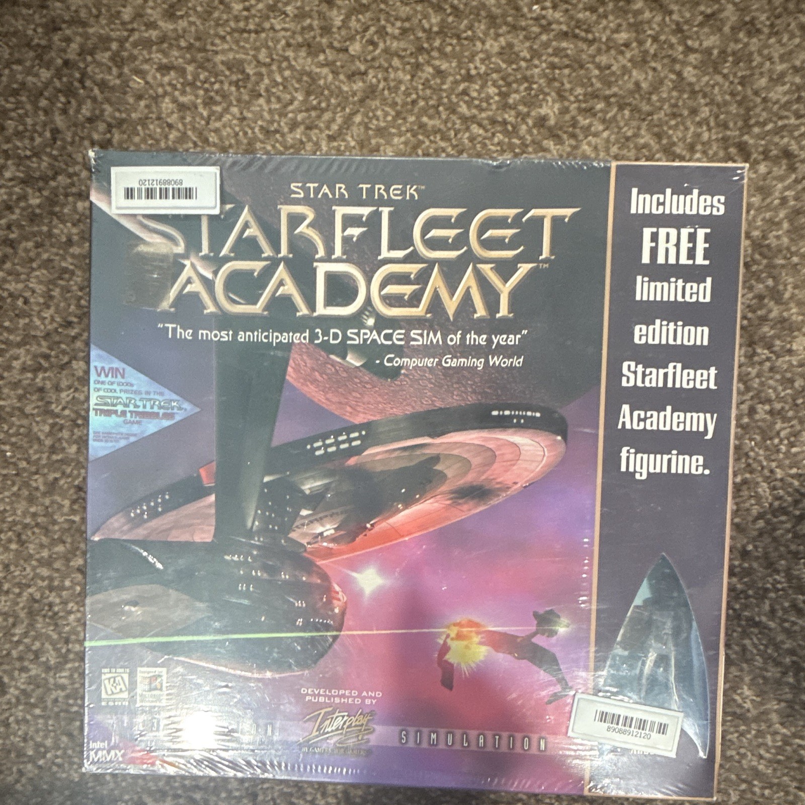 Interplay Star Trek Starfleet Academy PC CD-ROM Windows English + Figurine