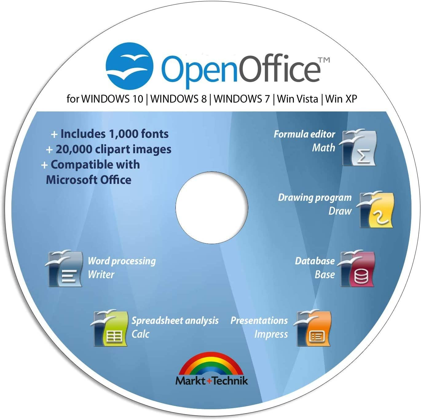 Office Suite 2024 Edition CD DVD 100% Compatible with Microsoft® Word® and Excel