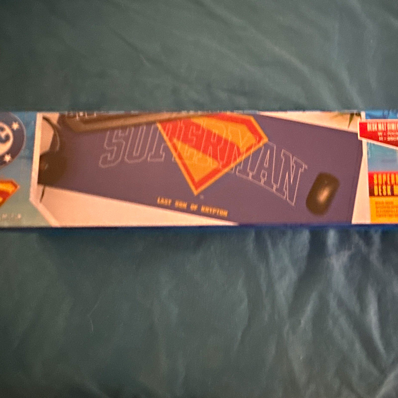 Fanatic Gaming Mouse Pad Rubber Blue Red Yellow Logo 590x260mm Superman