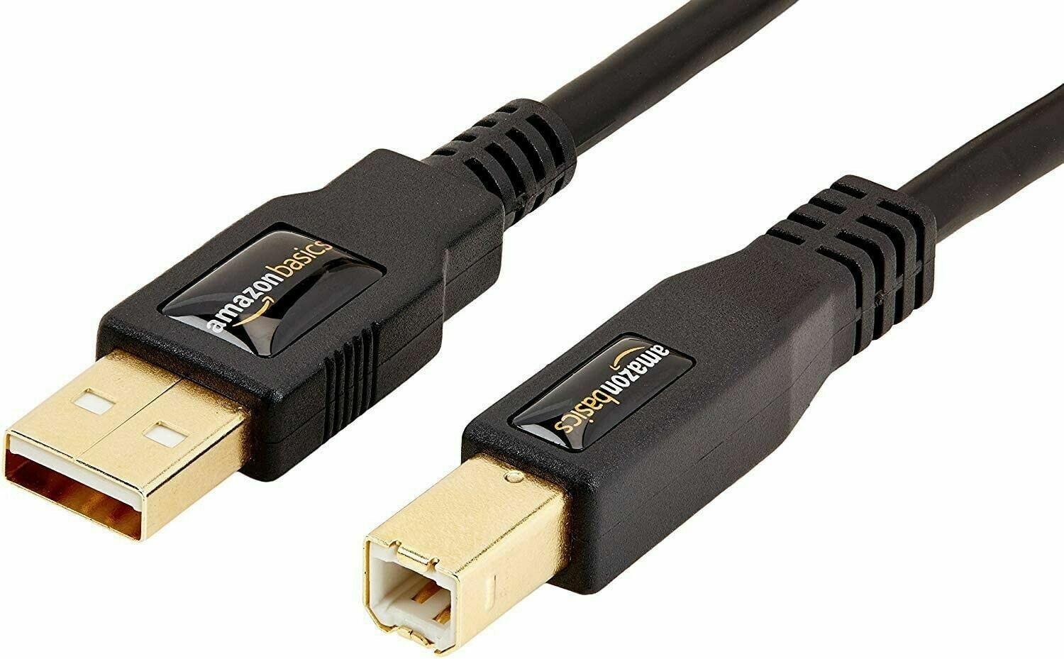 Amazon Basics Cable USB 2.0 A-Male to USB type B-Male 6 feet Black 