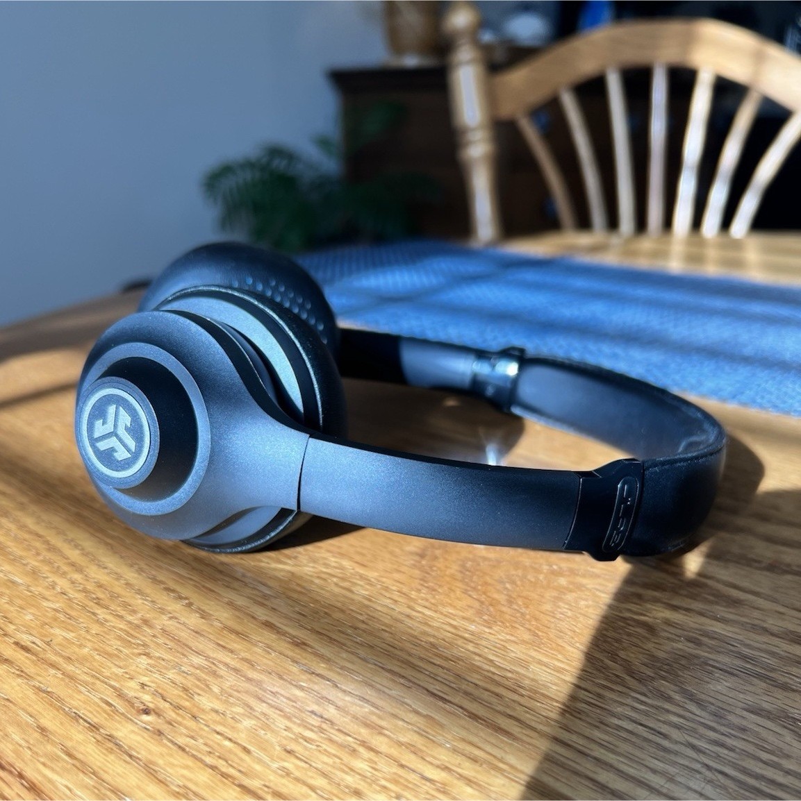 JLab Studio Pro Wireless Bluetooth On-Ear Headset Boom Mic Noise Cancel Black