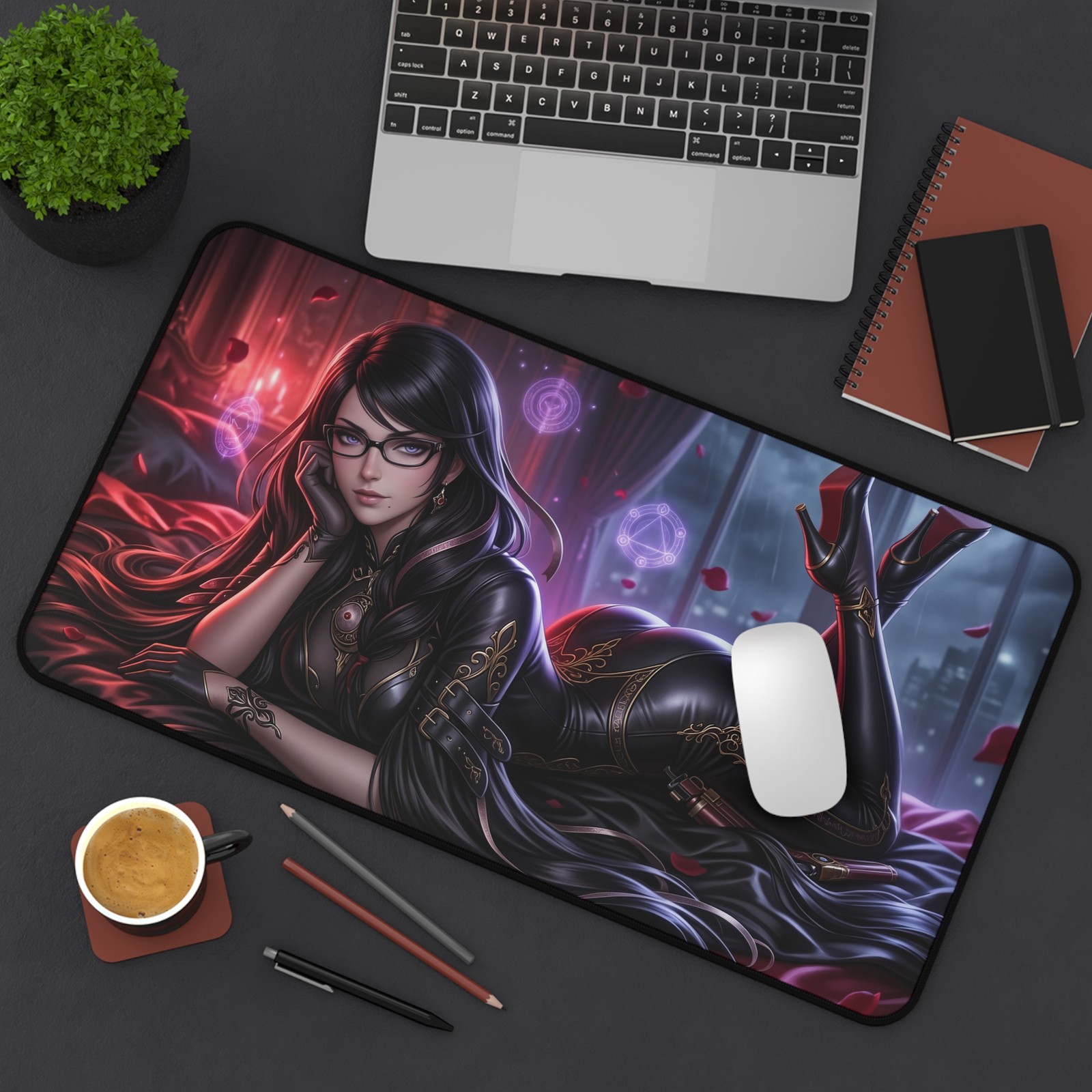Bayonetta Mouse Pad, Extended Gaming Desk Mat, Keyboard Pad XXL